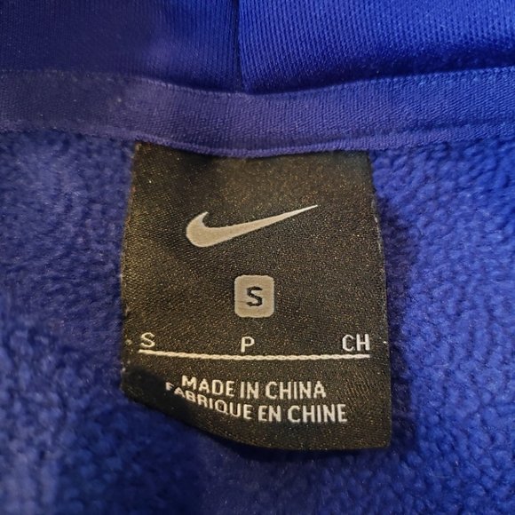 Nike Mockneck Oversize Pullover Sweater Side Zipper Size Small Blue - Picture 12 of 16